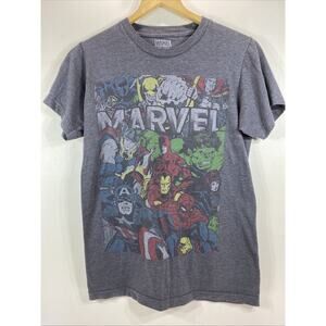 Marvel Comics Logo Classic Heroes Avengers T-shirt Men’s Size Small 34-38